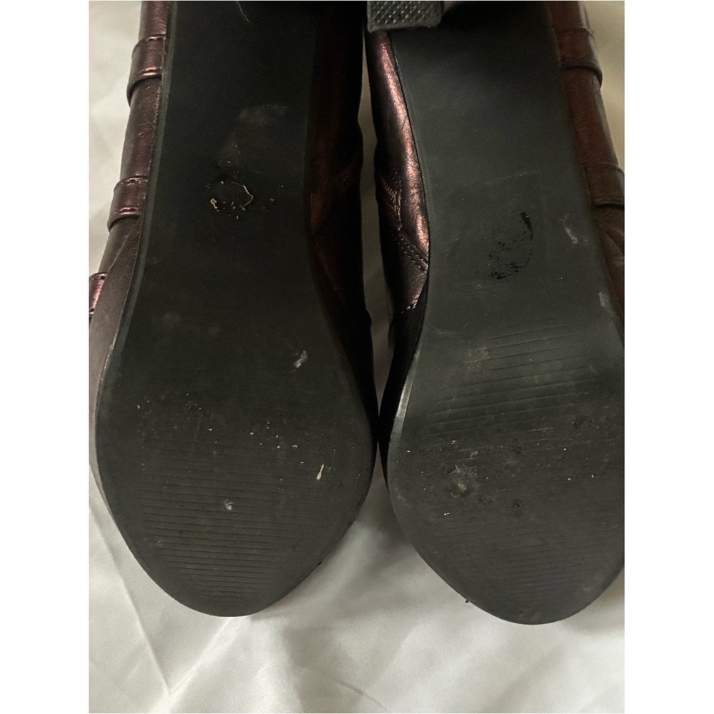 Ellie Over-the-Knee High Heel Wonder Woman Boots in Burgundy and Black -Size 7 - Picture 7 of 7
